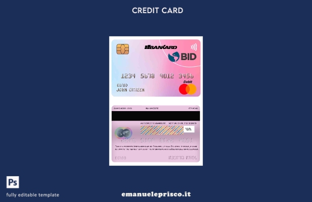 modello di carta mastercard bancaria Ecuador Banco Interamericano de desarrollo